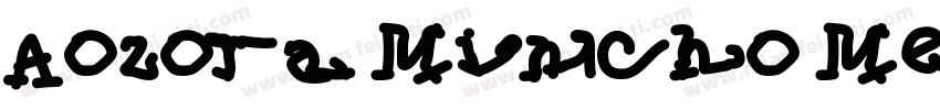 Aozora Mincho Medium字体转换